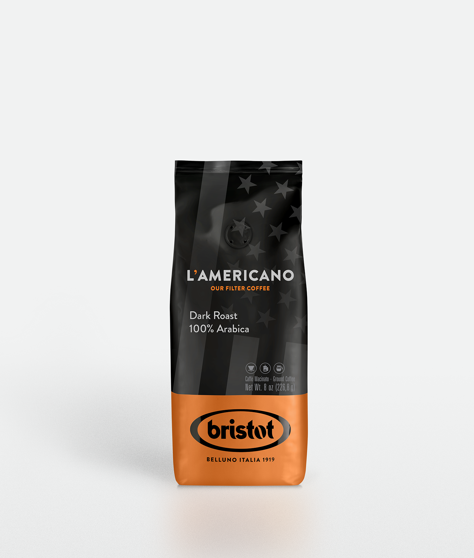 caff-bristot-americano-dark-roast-100-arabica-cialde-ese-44-mm image 1