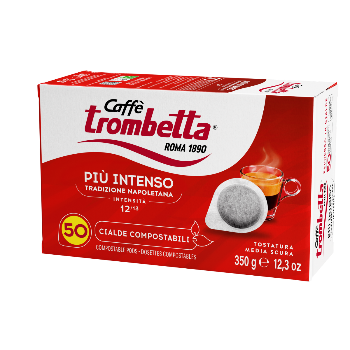 caff-trombetta-pi-intenso-cialde-ese-44-mm-6-confezioni-da-50-cialde-300-cialde image 3