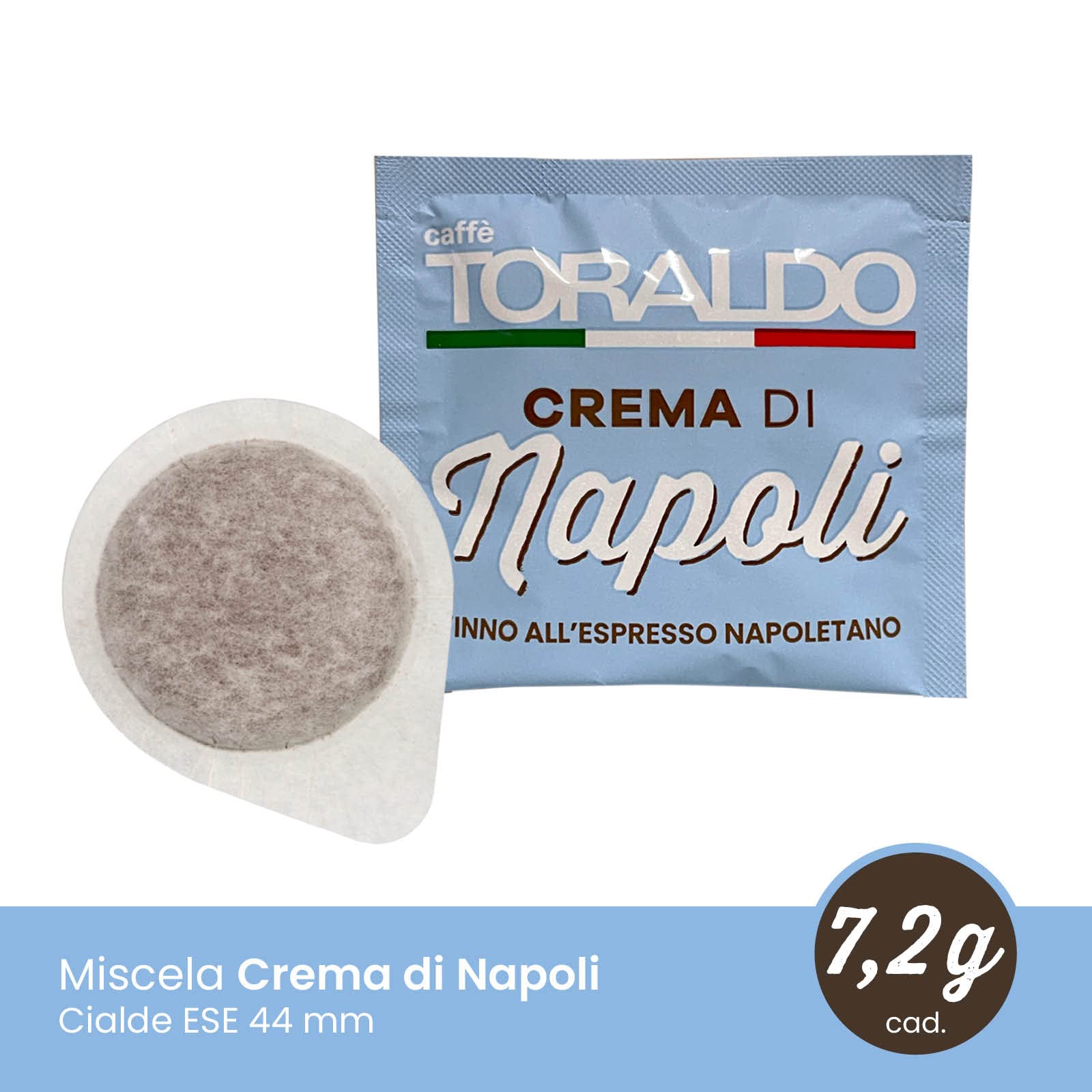 caff-toraldo-crema-di-napoli-cialde-ese-44-mm-150-unit image 2