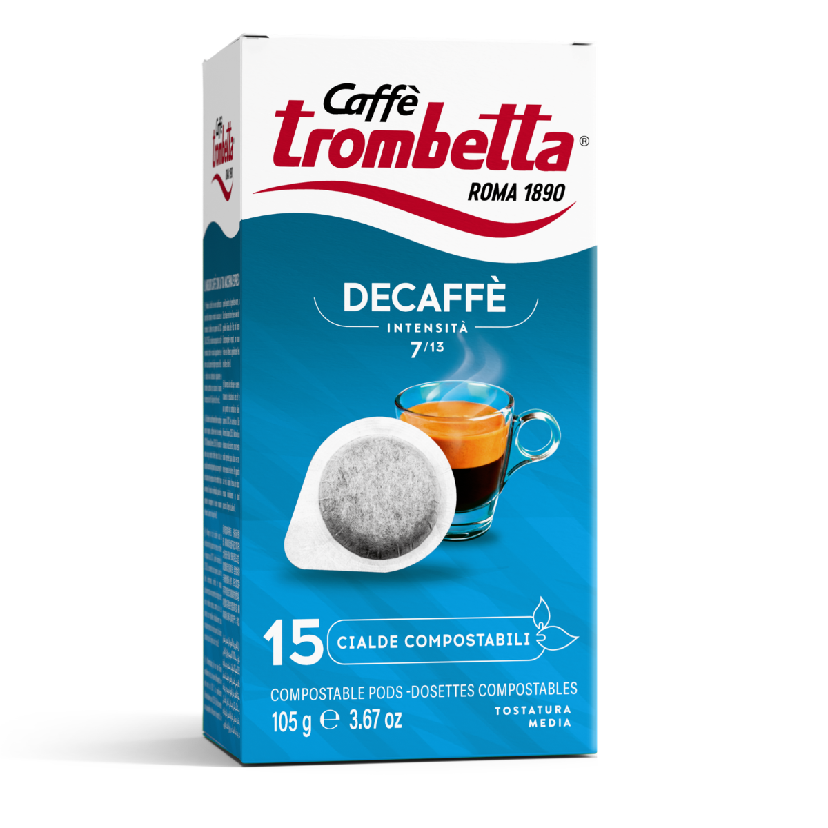 caff-trombetta-decaffeinato-in-cialde-ese-compostabili-12-confezioni-da-15-ciald image 2