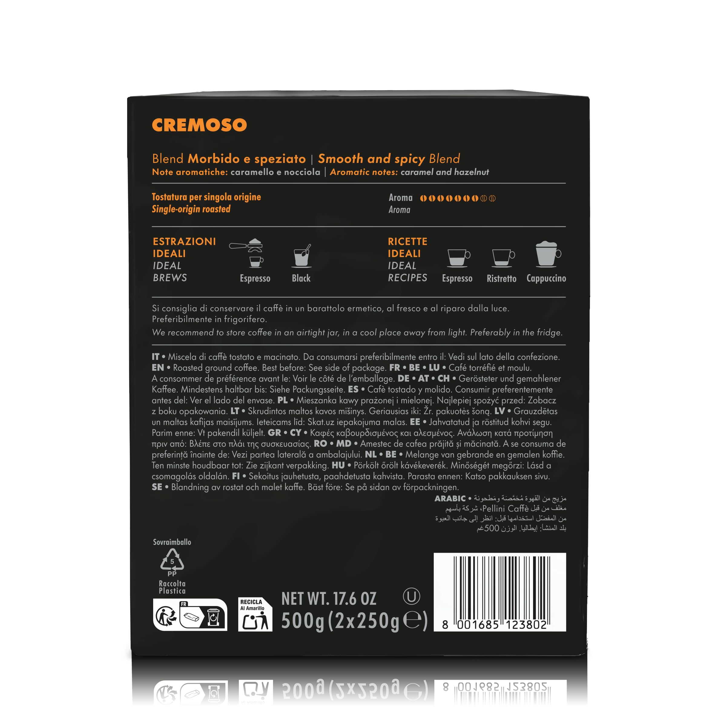 pellini-n-46-cremoso-caff-macinato-2x250g-per-espresso image 8