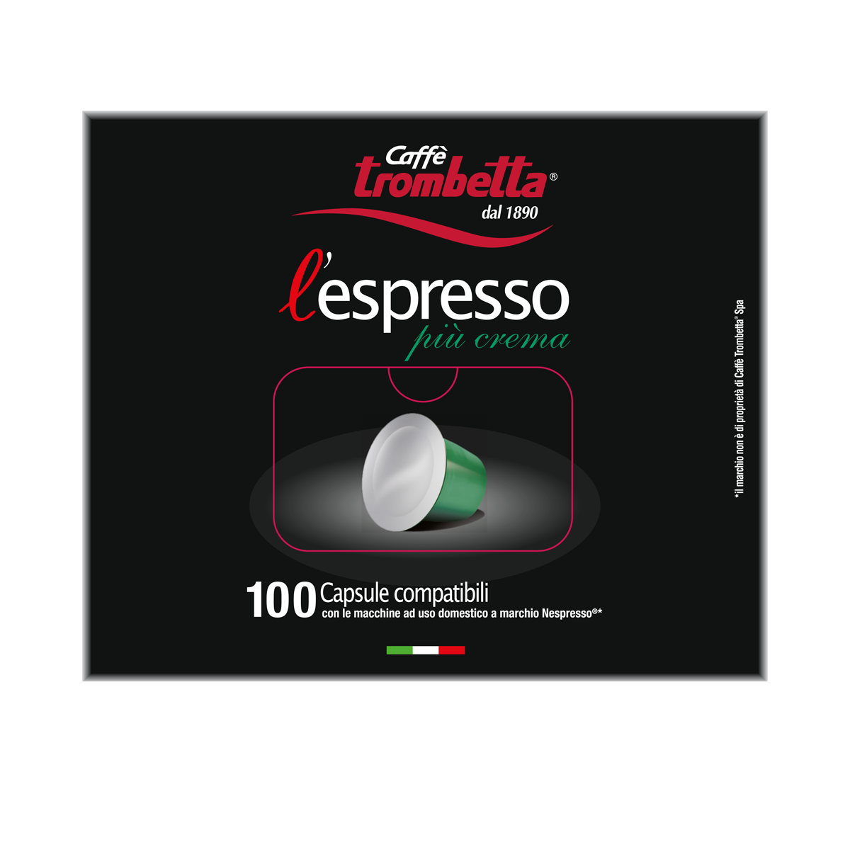 caff-trombetta-l-espresso-pi-crema-capsule-compatibili-nespresso-confezione-da-1 image 1