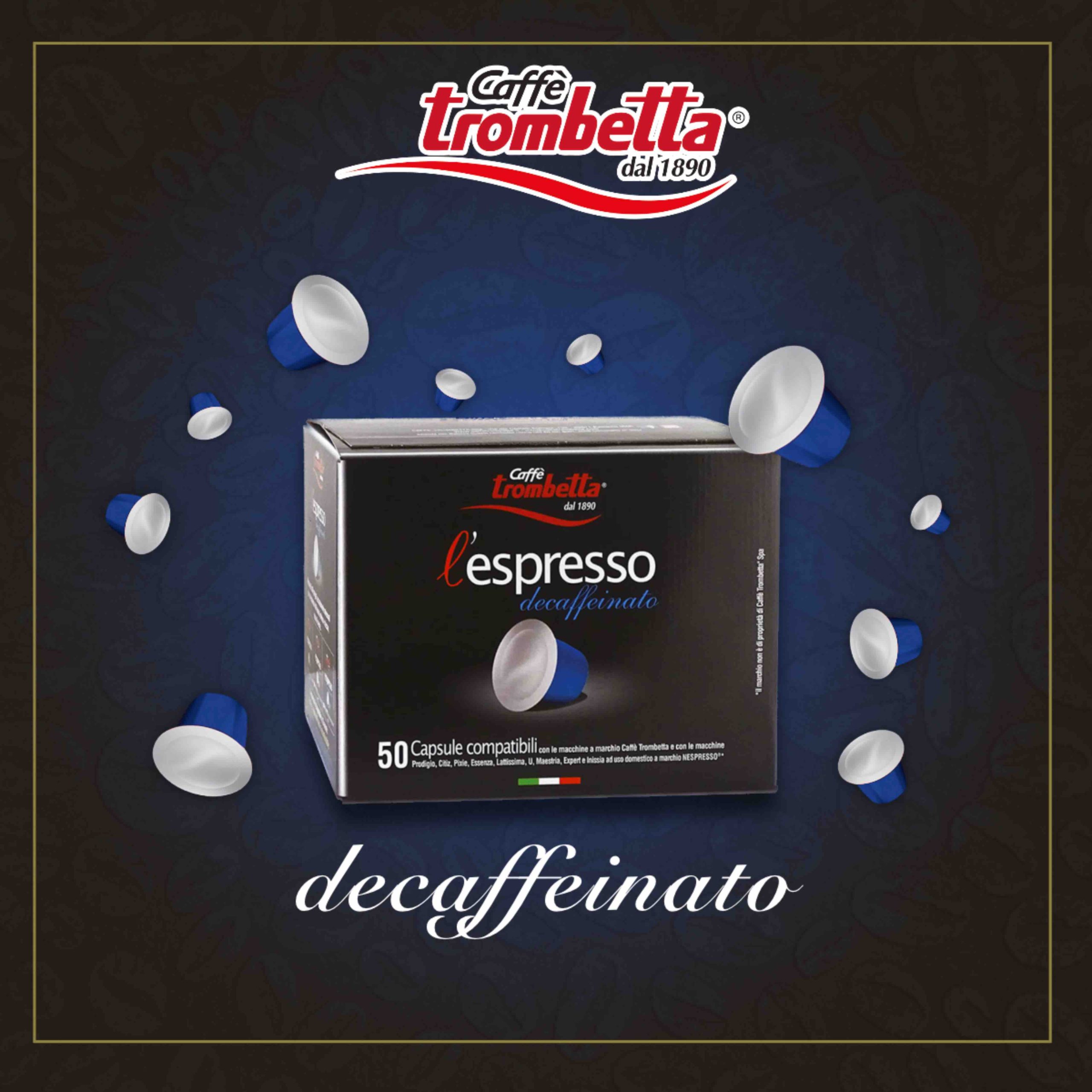 caff-trombetta-l-espresso-decaffeinato-150-capsule-compatibili-nespresso-3-x-50 image 3