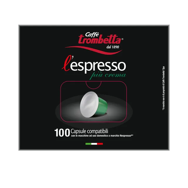 caff-trombetta-l-espresso-pi-crema-capsule-compatibili-nespresso-confezione-da-1 image 1