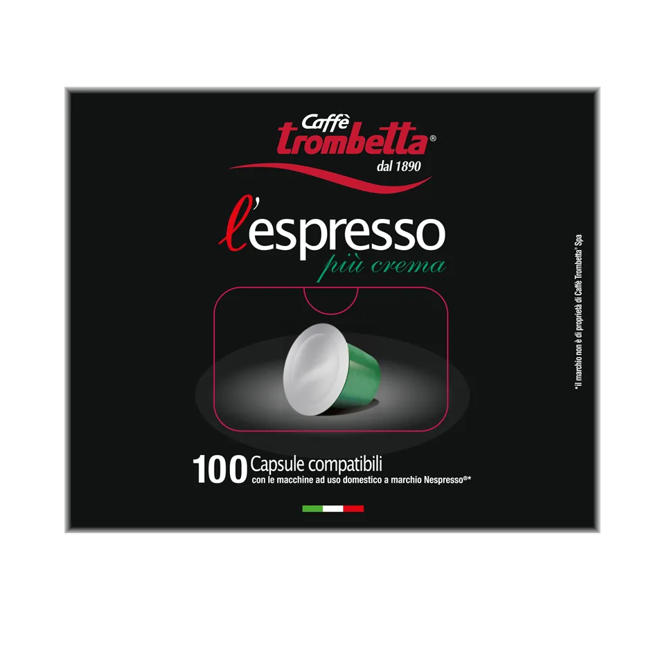 caff-trombetta-l-espresso-pi-crema-capsule-compatibili-nespresso-confezione-da-1 image 1