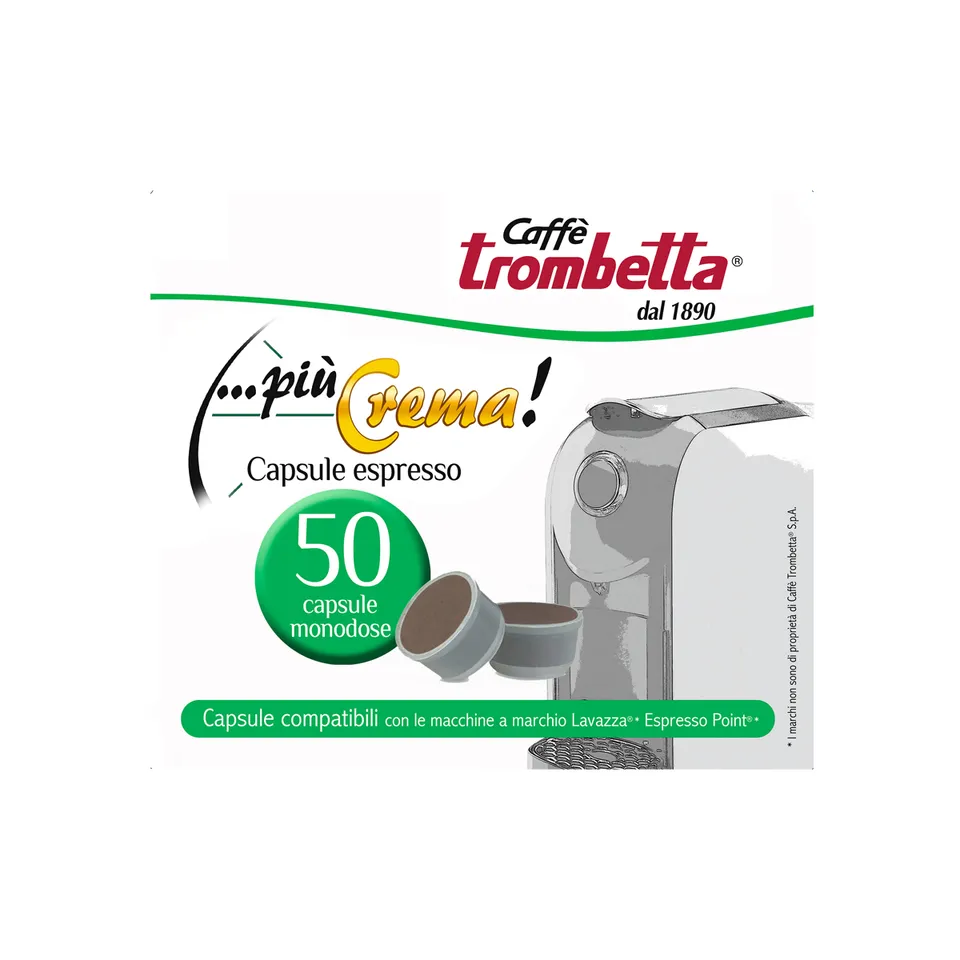 caff-trombetta-pi-crema-300-capsule-compatibili-lavazza-espresso-point-6x50 image 1