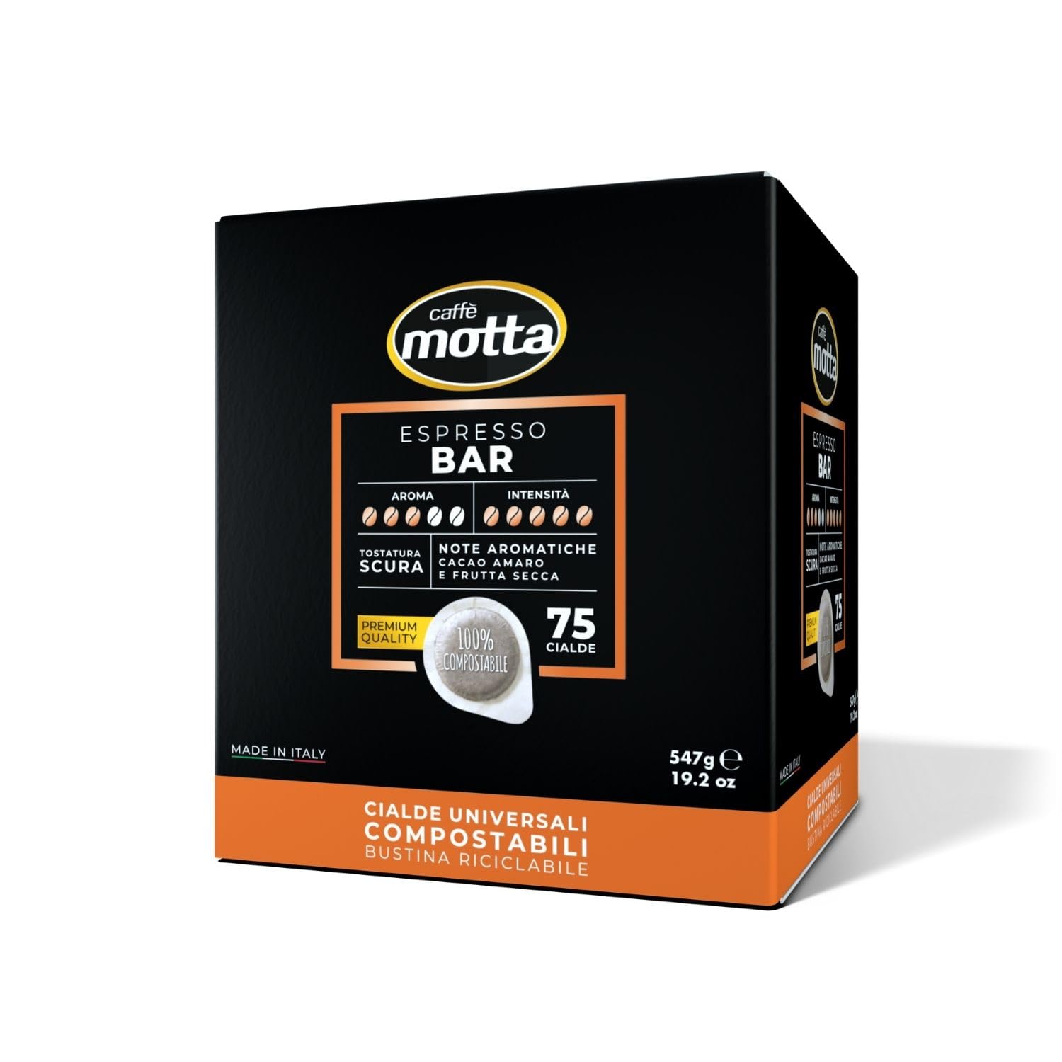 caff-motta-cialde-compostabili-espresso-bar-e-s-e-44mm-75-cialde-da-7-3g image 3