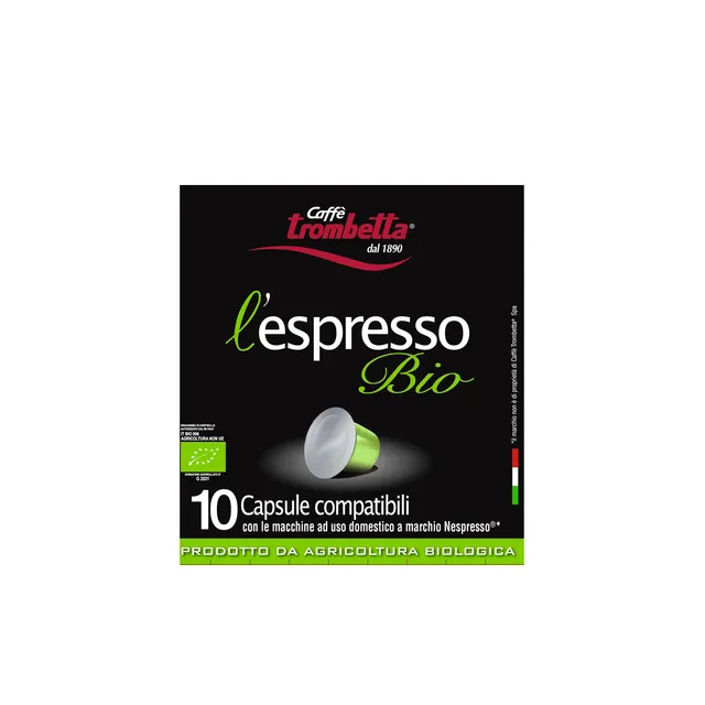 caff-trombetta-l-espresso-biologico-80-capsule-compatibili-nespresso-8x10 image 1