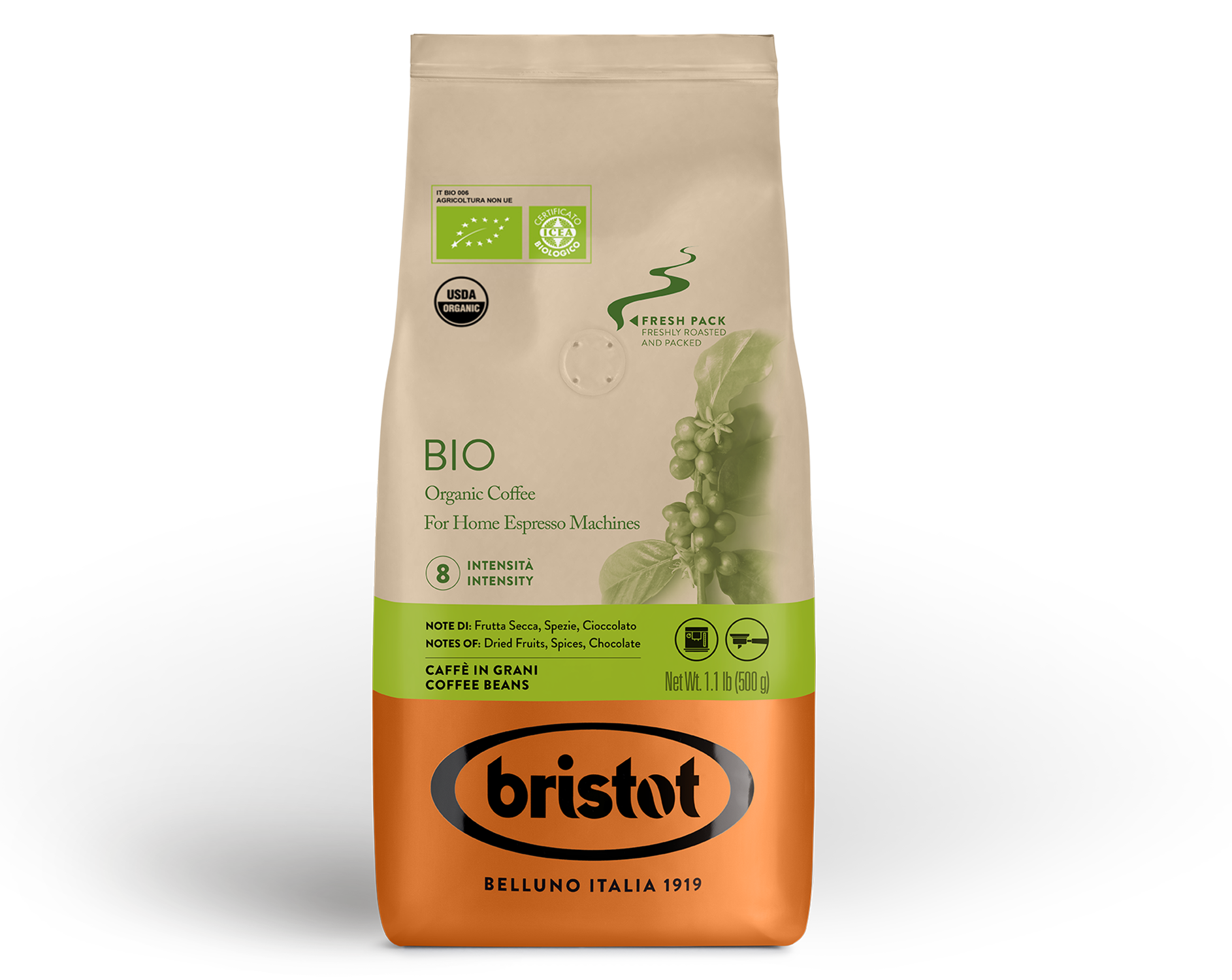 caff-bristot-bio-organic-caff-monoporzionato-biologico image 1