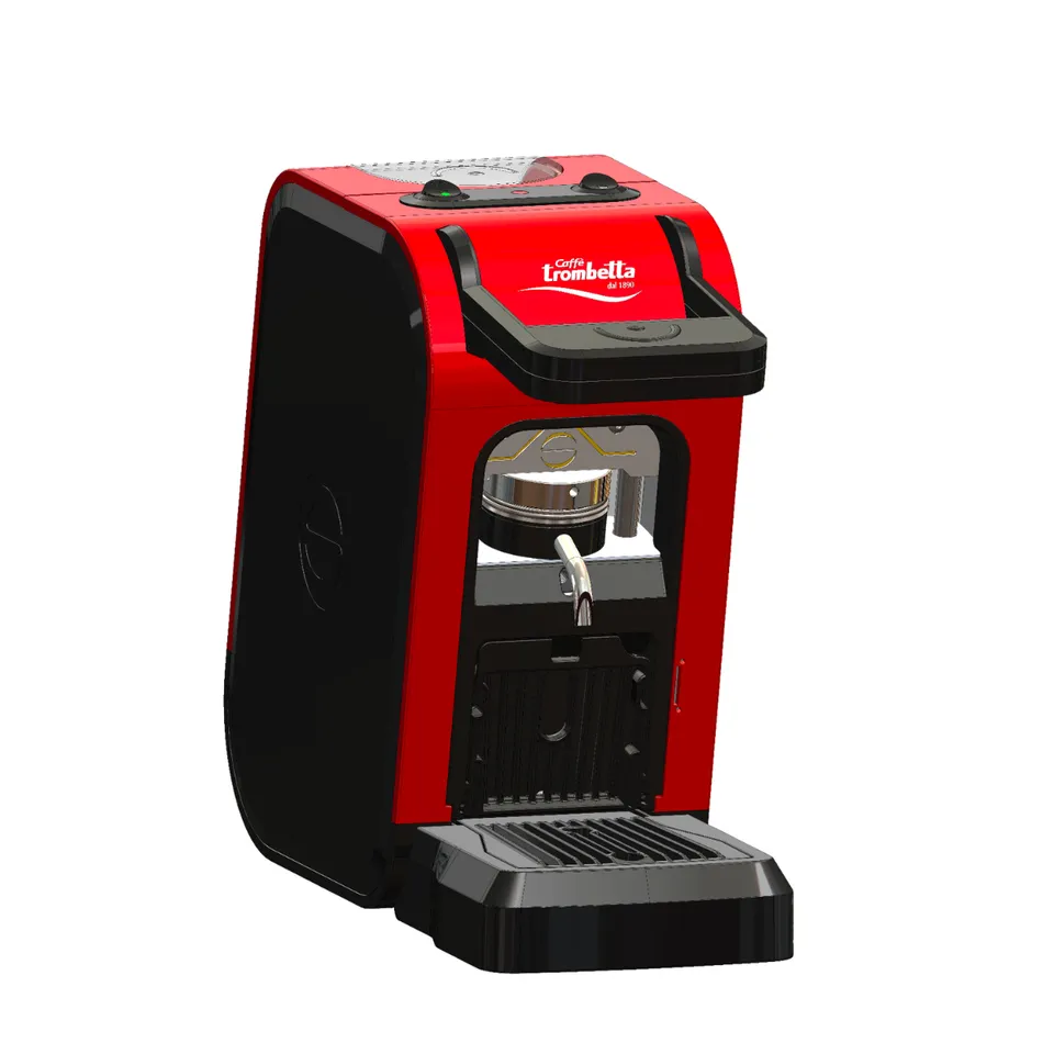 caff-trombetta-macchina-a-cialde-ese-spinel-ciao-rossa image 1
