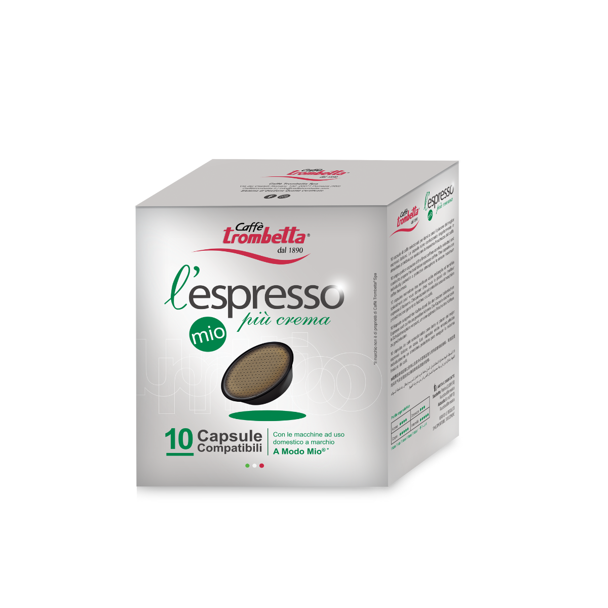 caff-trombetta-l-espresso-mio-pi-crema-80-capsule-compatibili-lavazza-a-modo-mio image 2