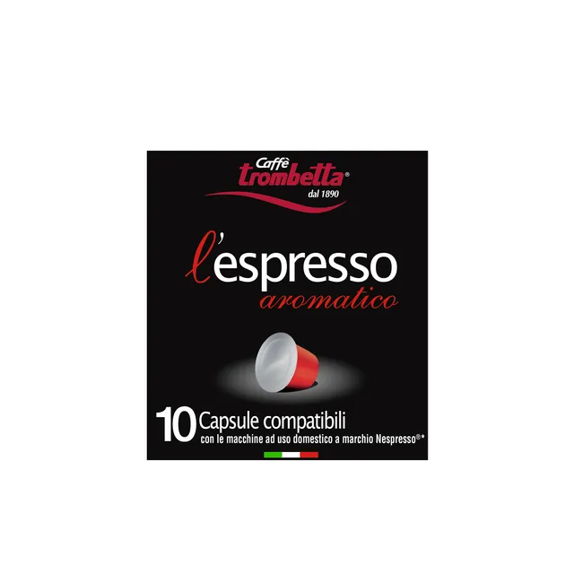caff-trombetta-l-espresso-aromatico-80-capsule-compatibili-nespresso image 1