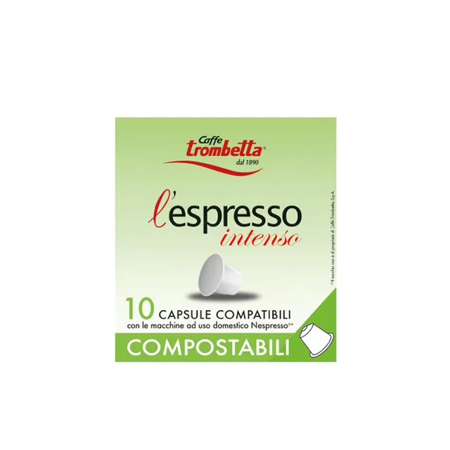 caff-trombetta-l-espresso-compostabili-intenso-80-capsule-8-x-10 image 1