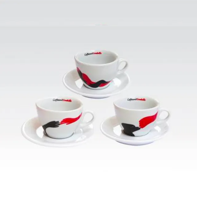 caff-trombetta-tazzine-piattini-espresso-set-6-pezzi image 1