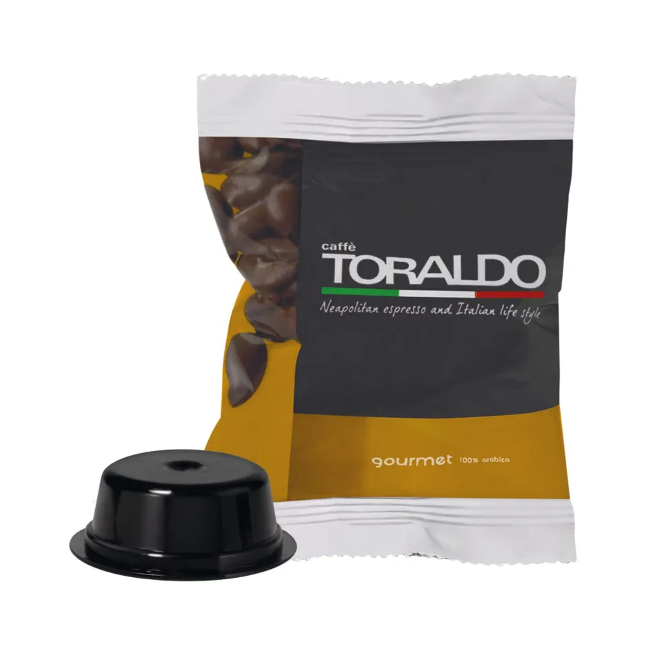 caff-toraldo-miscela-gourmet-100-capsule-compatibili-a-modo-mio image 1