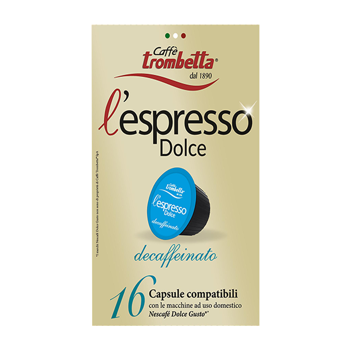 caff-trombetta-l-espresso-dolce-decaffeinato-128-capsule-compatibili-nescaf-dolc image 1