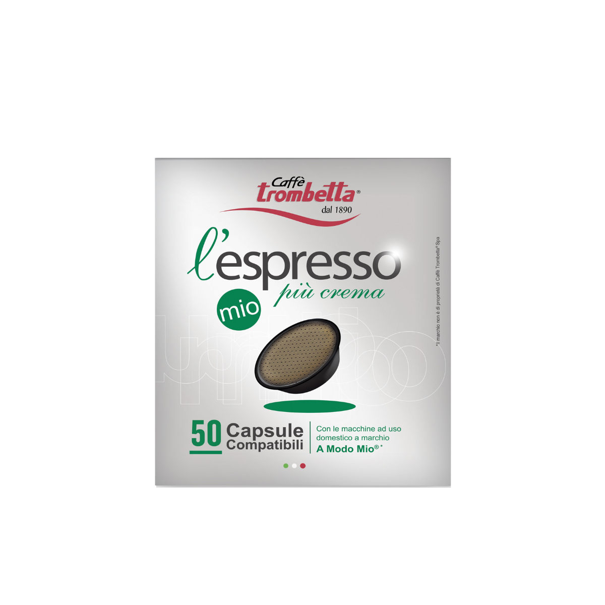 caff-trombetta-l-espresso-mio-pi-crema-300-capsule-compatibili-lavazza-a-modo-mi image 1