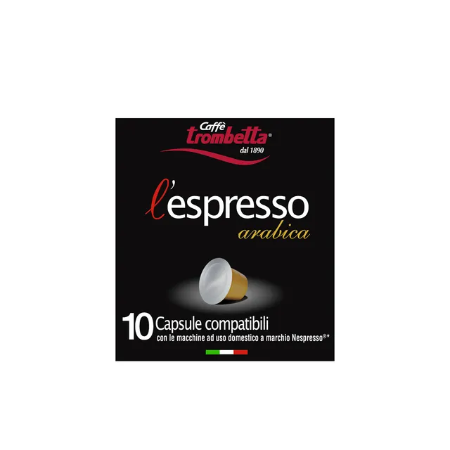 caff-trombetta-l-espresso-arabica-8-confezioni-da-10-capsule-compatibili-nespres image 1