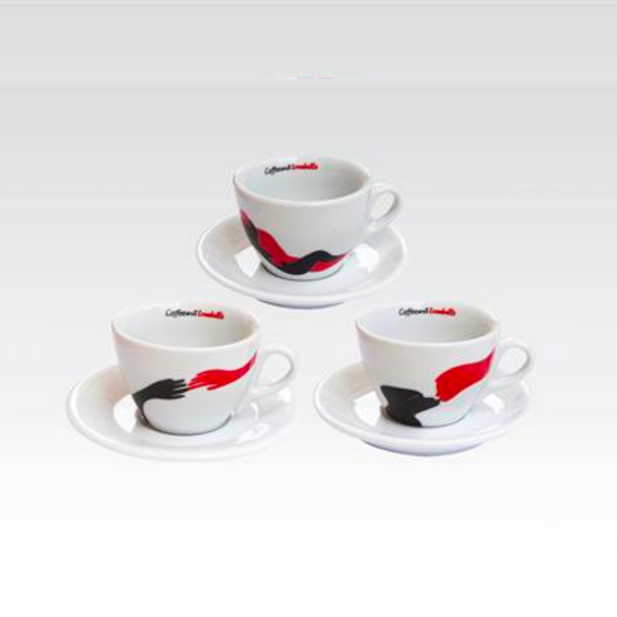 caff-trombetta-tazzine-piattini-espresso-set-6-pezzi image 1
