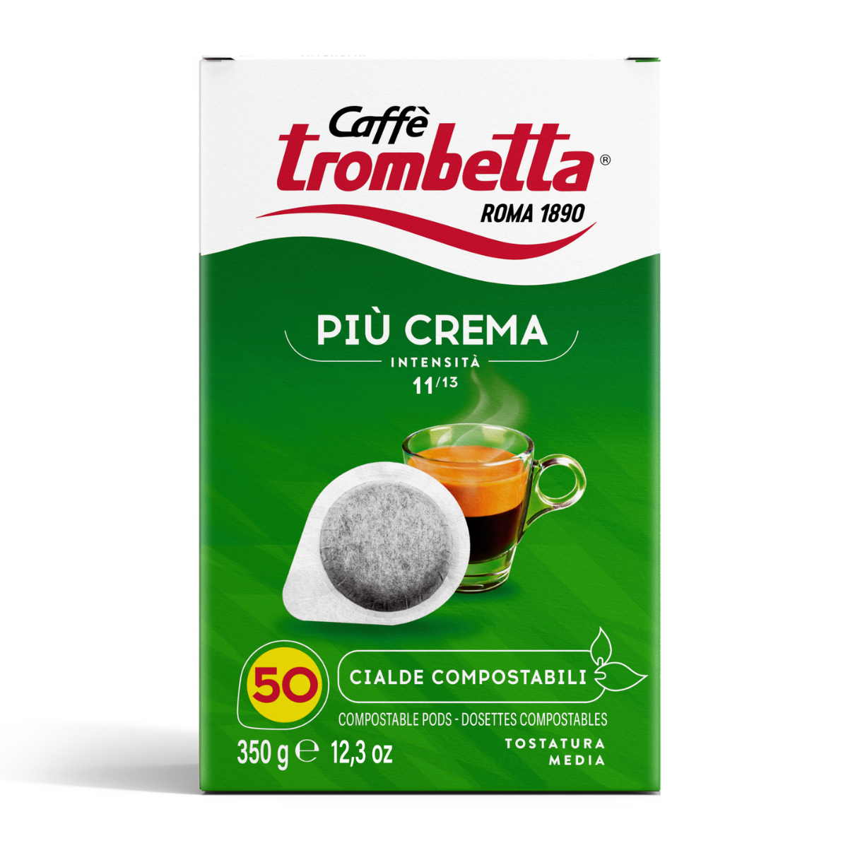 caff-trombetta-pi-crema-in-cialde-ese-6-confezioni-da-50-cialde-300-cialde image 1