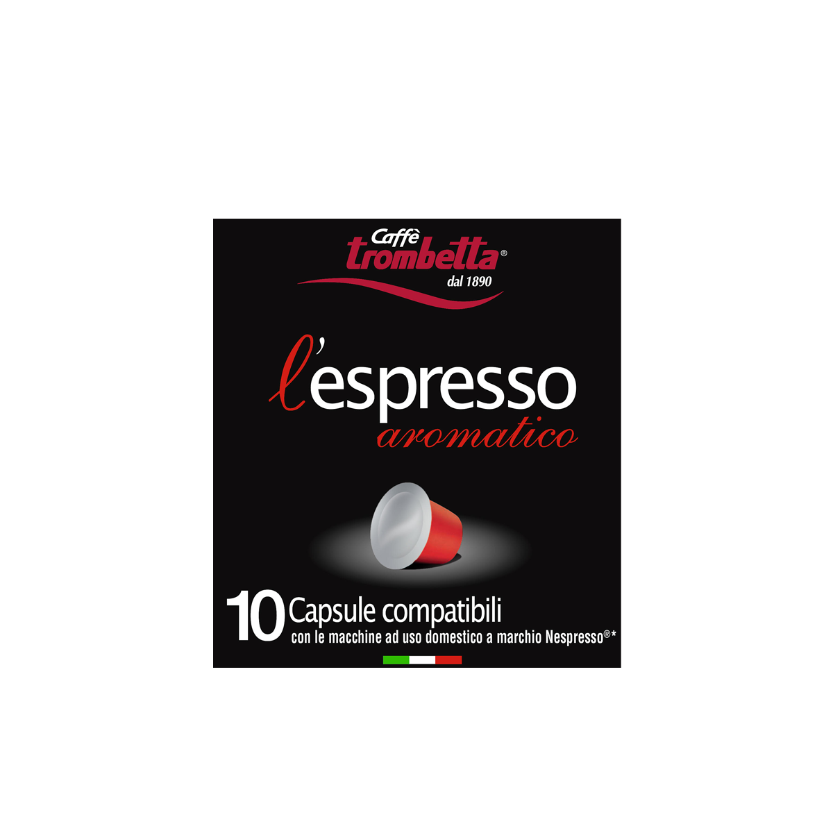 caff-trombetta-l-espresso-aromatico-80-capsule-compatibili-nespresso image 1