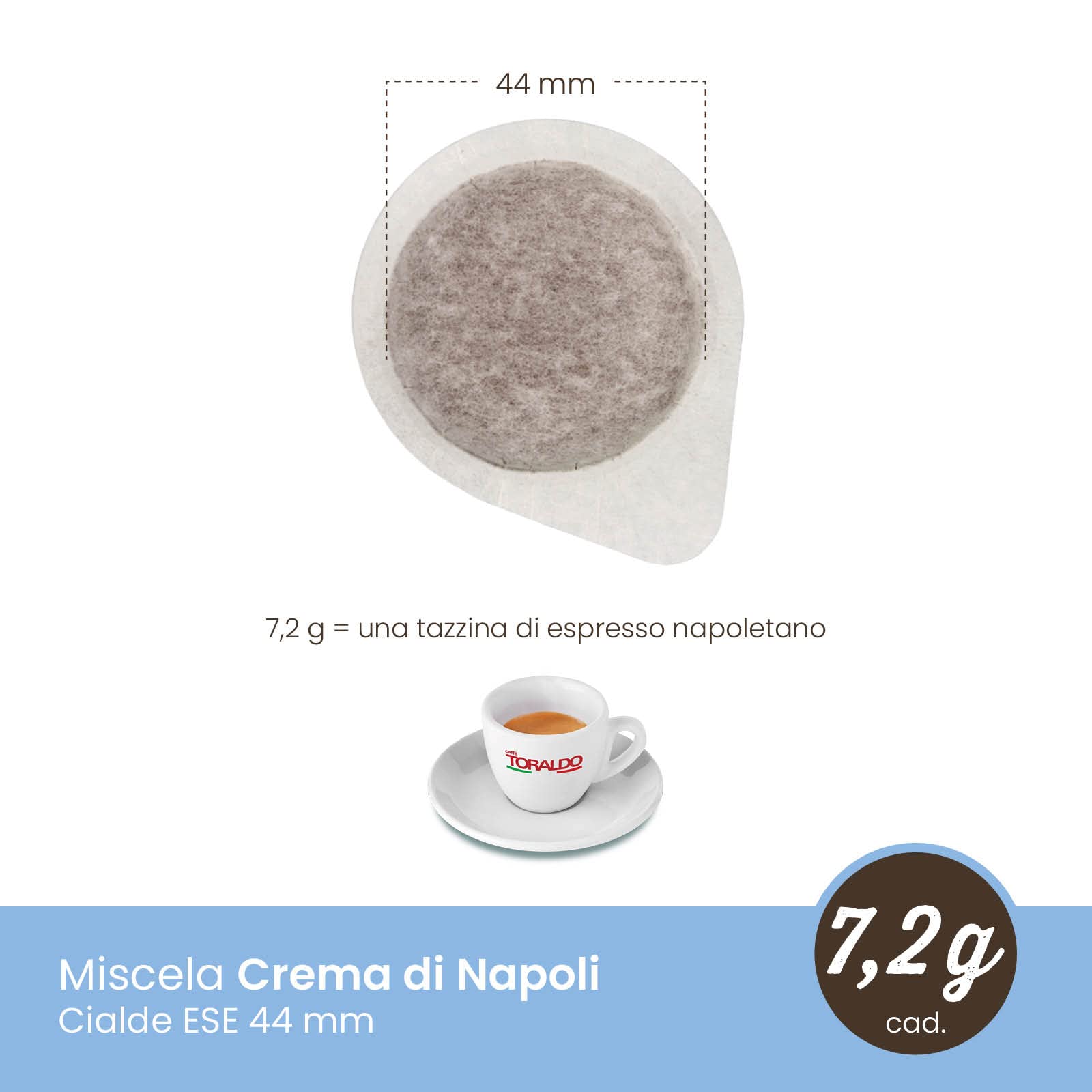 caff-toraldo-crema-di-napoli-cialde-ese-44-mm-150-unit image 3