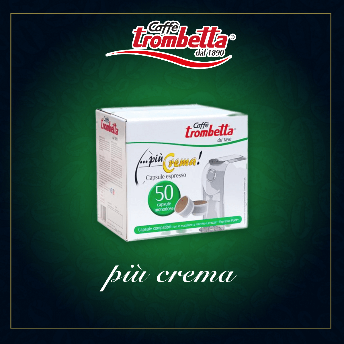 caff-trombetta-pi-crema-300-capsule-compatibili-lavazza-espresso-point-6x50 image 3